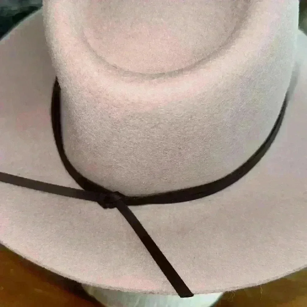 NWOT Morgan Taylor delanie wool fedura hat in rose